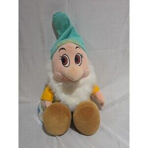 Disney Store Snow White and the Seven Dwarfs Bashful 12" Bean Bag Plush - NWT